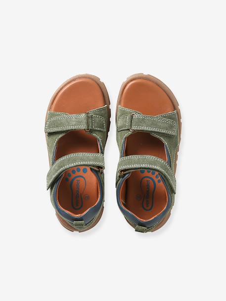 Boys' textile touch-fastening sandals khaki 