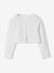 Set of skater dress, bolero and band for head accessories for hair sage green+white 