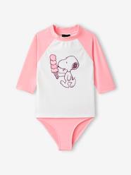 Girls-SNOOPY UV-protective swimsuit 