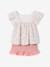 Cotton gauze short and top set blush+sage green 