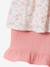 Cotton gauze short and top set blush+sage green 