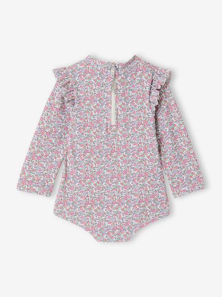 UV protective long-sleeved swimsuit ecru 