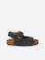 Boys' leather buckle sandals blue 