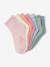 Pack of 7 Pairs of Socks for Girls dusky pink 