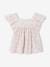 Cotton gauze short and top set blush+sage green 
