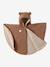 Cosy baby cape with ears cappuccino 