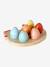 FSC® wooden hen with shape eggs wood 