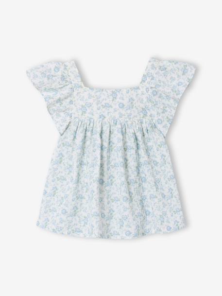 Cotton gauze short and top set blush+sage green 
