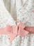 Floral playsuit for baby girls printed white 