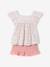 Cotton gauze short and top set blush+sage green 