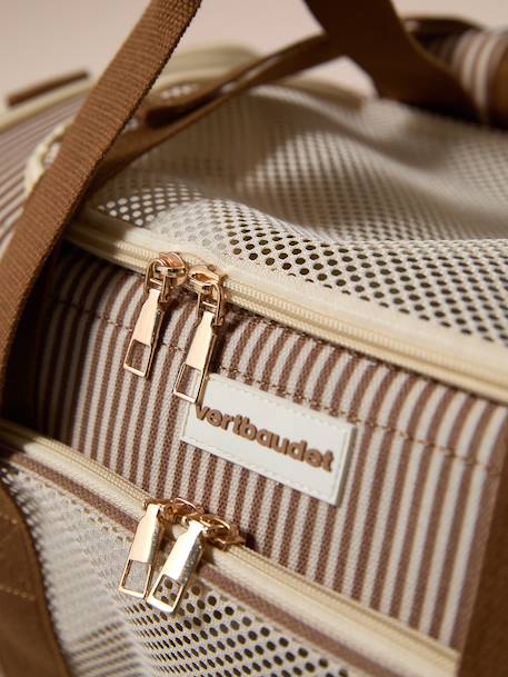 Animal carrier backpack striped beige 