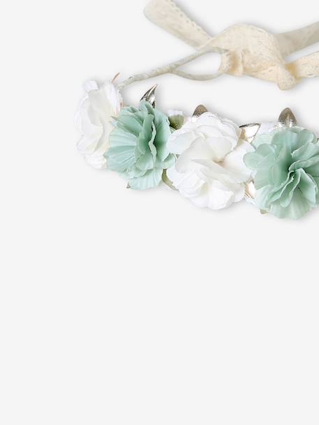 Sage green flower garland sage green 