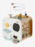 FSC® wooden multi-activity cube yellow 