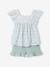 Cotton gauze short and top set blush+sage green 