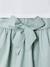 Set of skater dress, bolero and band for head accessories for hair sage green+white 