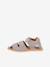 Closed BAREFOOT FLEXY AVI Sandals for Children, FRODDO light grey+navy blue 