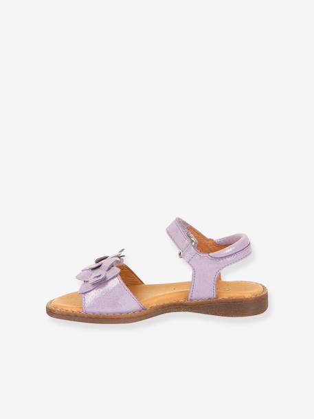 Pair of LORE FLOWERS Leather Sandals for Girls, FRODDO blue+blush+deep blue+gold+golden pink+lavender+red+tomato red 