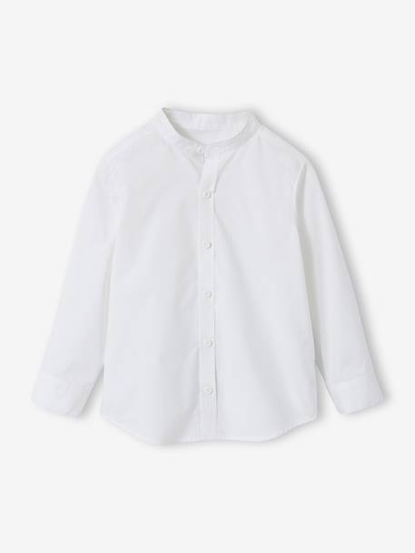 Ceremony suit with Mao collar shirt, jacket and trousers for boys aqua green+beige+sky blue 