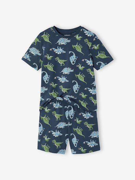 Pack of 2 dino pyjama shorts night blue 