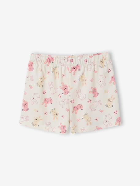 Pack of 2 short and long rabbit pyjamas marl grey 