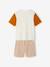 Pack of 3 long and short cycling pyjamas caramel 