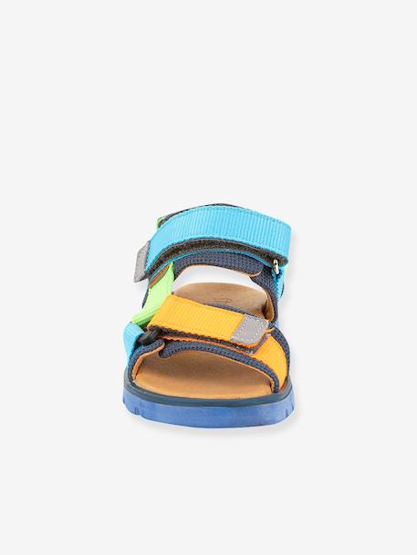Pair of KE FLASH Hook-&-Loop Sandals for Boys, FRODDO aqua+black+blue+electric blue+fuchsia+multicoloured+navy blue+rosy 