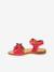 Pair of LORE FLOWERS Leather Sandals for Girls, FRODDO blue+blush+deep blue+gold+golden pink+lavender+red+tomato red 