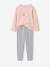 Pack of 2 short and long rabbit pyjamas marl grey 