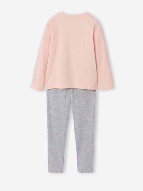 Pack of 2 short and long rabbit pyjamas marl grey 