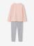 Pack of 2 short and long rabbit pyjamas marl grey 