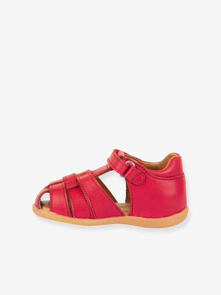 DANY Closed Sandals for Children, FRODDO brown+navy blue+red 