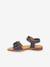 Pair of LORE FLOWERS Leather Sandals for Girls, FRODDO blue+blush+deep blue+gold+golden pink+lavender+red+tomato red 