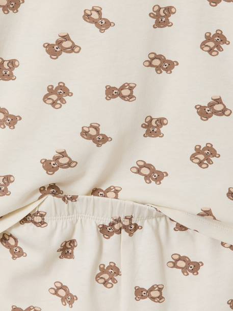 Pack of 2 short and long bear pyjamas ecru 