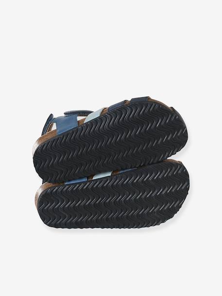 Boys' touch-fastening sandals set blue 
