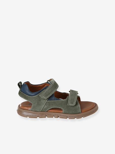 Boys' textile touch-fastening sandals khaki 