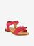 Pair of LORE FLOWERS Leather Sandals for Girls, FRODDO blue+blush+deep blue+gold+golden pink+lavender+red+tomato red 