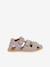Closed BAREFOOT FLEXY AVI Sandals for Children, FRODDO light grey+navy blue 