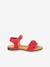 Pair of LORE FLOWERS Leather Sandals for Girls, FRODDO blue+blush+deep blue+gold+golden pink+lavender+red+tomato red 