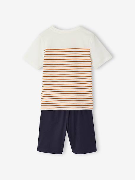 Pack of 3 long and short cycling pyjamas caramel 