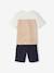 Pack of 3 long and short cycling pyjamas caramel 