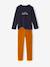Pack of 3 long and short cycling pyjamas caramel 