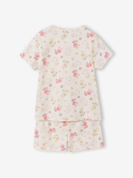 Pack of 2 short and long rabbit pyjamas marl grey 
