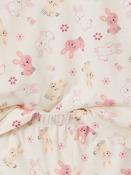 Pack of 2 short and long rabbit pyjamas marl grey 