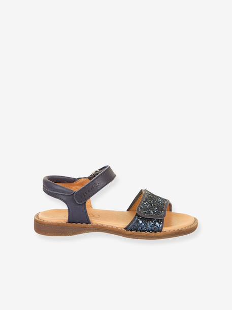 LORINE SPARKLE girls' sandals by FRODDO deep blue+gold+lavender 