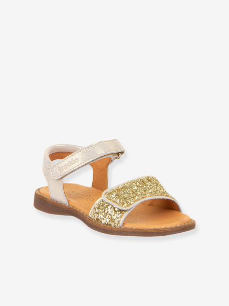 LORINE SPARKLE girls' sandals by FRODDO deep blue+gold+lavender 