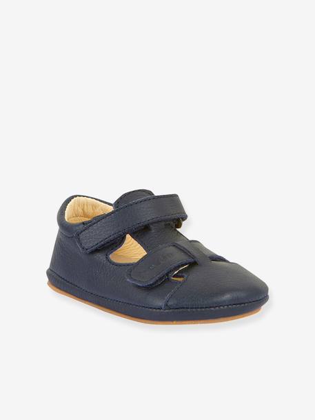 FRODDO baby girl's barefoot sandals deep blue+light pink 