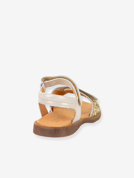 LORINE SPARKLE girls' sandals by FRODDO deep blue+gold+lavender 