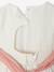 Party skater dress with bow sage green+white 