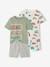 Pack of 2 vehicle pyjama shorts sage green 