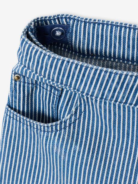 Striped girl's skort striped blue 